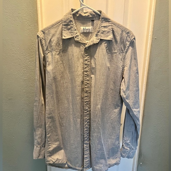 Blanc 100% cotton button down shirt XL - Picture 1 of 2